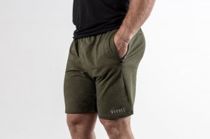 Pantaloncini Nobull Knit 8.5 Uomo Verde Oliva | LGR-487016