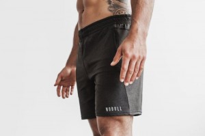 Pantaloncini Nobull Lightweight Knit 7 Uomo Nere | GXR-842351
