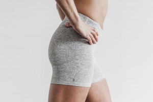 Pantaloncini Nobull Mid-Rise 4 Plush Heather Donna Bianche | ZLC-805214