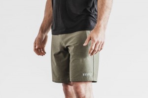 Pantaloncini Nobull Stretch Woven 9 Uomo Verdi | YSE-980564