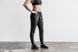 Pantaloni Jogger Nobull Adjustable Donna Nere | DXI-329671