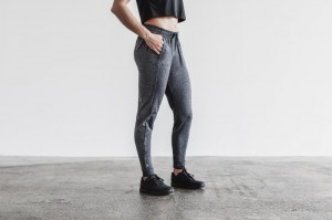Pantaloni Jogger Nobull Adjustable Donna Grigie | WGY-610457