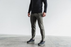 Pantaloni Jogger Nobull Adjustable Uomo Verdi | PAK-576814