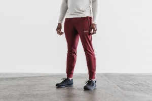 Pantaloni Jogger Nobull Adjustable Uomo Rosse | MDK-968517