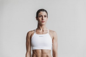 Reggiseno Sportivo Nobull High-Neck Donna Bianche | UYR-546108