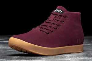 Scarpe Sportive Nobull Cabernet Canvas Mid Uomo Rosse Scuro | ZJP-459132