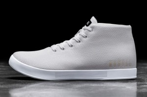 Scarpe Sportive Nobull Canvas Mid Donna Bianche | BUI-926347