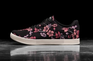 Scarpe Sportive Nobull Cherry Blossom Canvas Donna Nere Rosa | HPT-397286