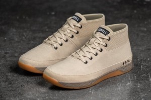 Scarpe Sportive Nobull Desert Canvas Mid Uomo Beige | FRY-752364