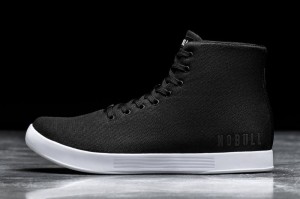 Scarpe Sportive Nobull High-Top Canvas Donna Nere Bianche | NPV-631405