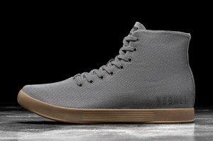Scarpe Sportive Nobull High-Top Canvas Uomo Grigie Scuro | HAS-572640