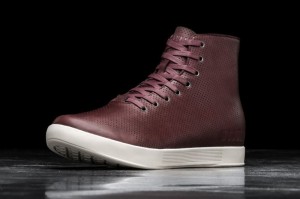 Scarpe Sportive Nobull High-Top Leather Donna Bordeaux | ENC-975164