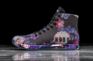 Scarpe Sportive Nobull High-Top Space Floral Uomo Nere Viola | PKM-842165