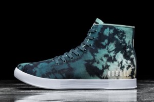 Scarpe Sportive Nobull High-Top Tie-Dye Canvas Donna Verde Acqua | AZR-536901